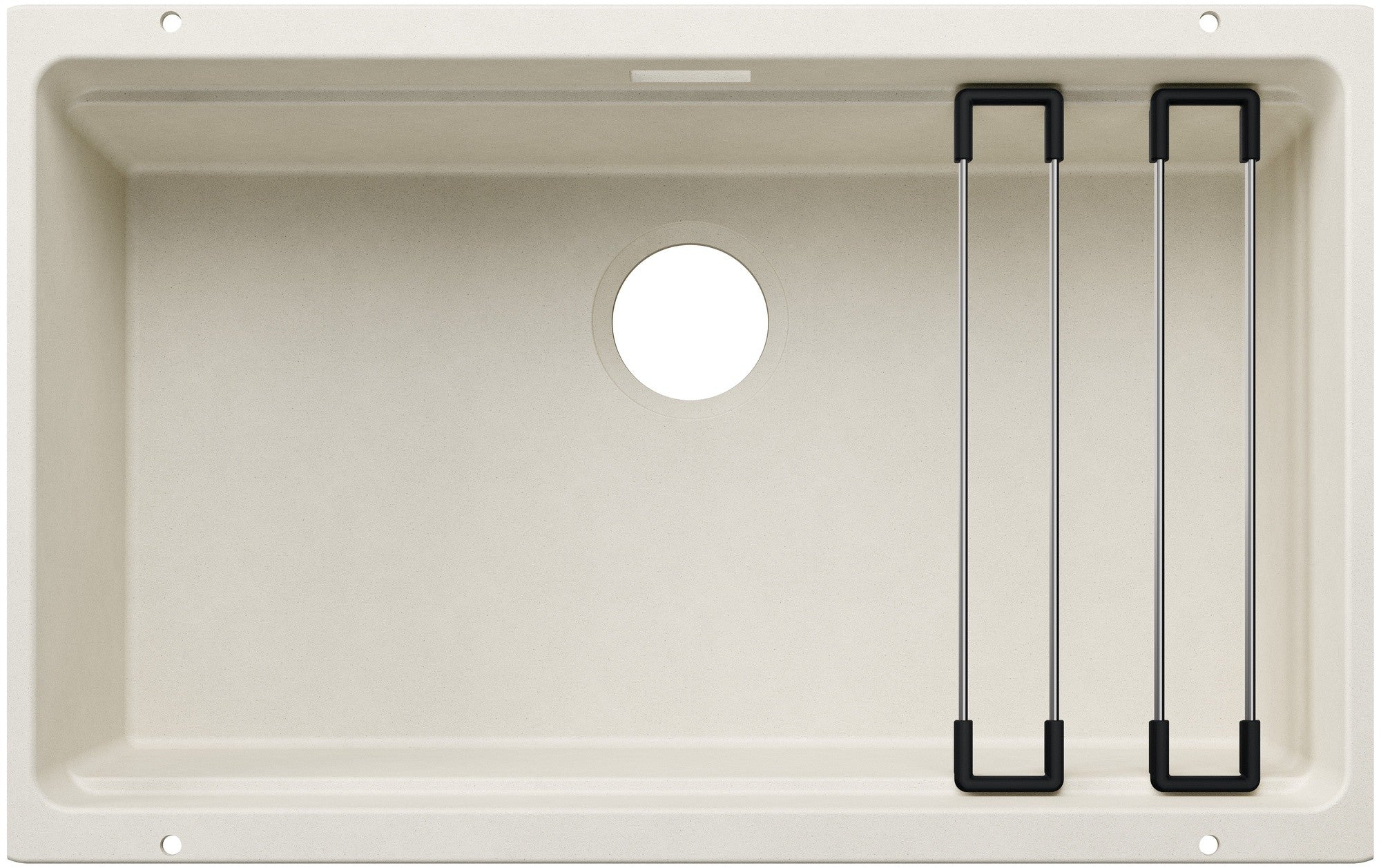 Chiuveta bucatarie Blanco Etagon 700, 527764, granit alb antic, sub blat, 700 x 400 mm